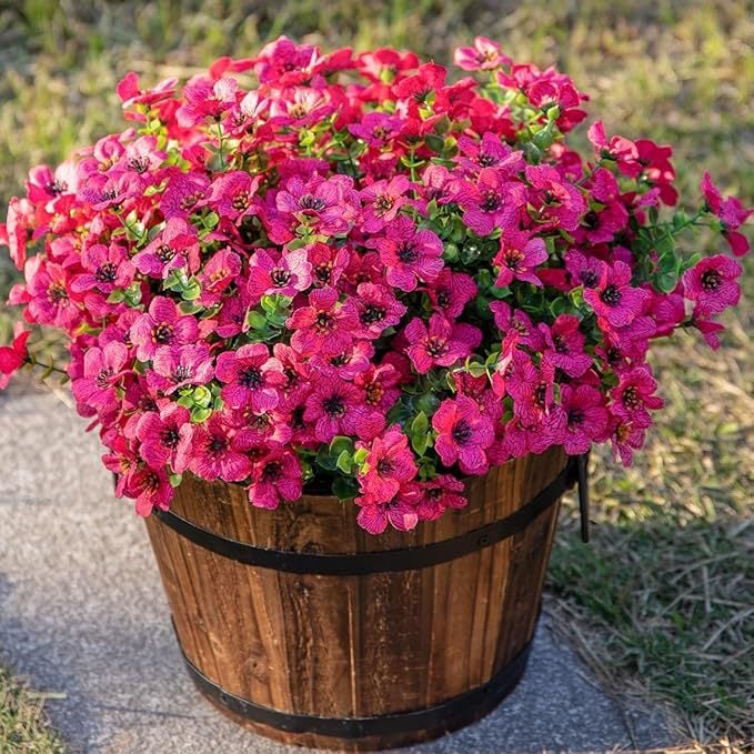 💥💥Upgraded high-grade material 🌱UV Resistant Lifelike Artificial Flowers
