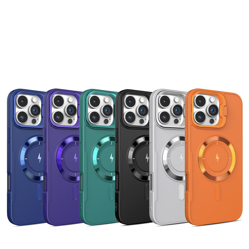 New Color Flash Magnetic Lens Holder Phone Case