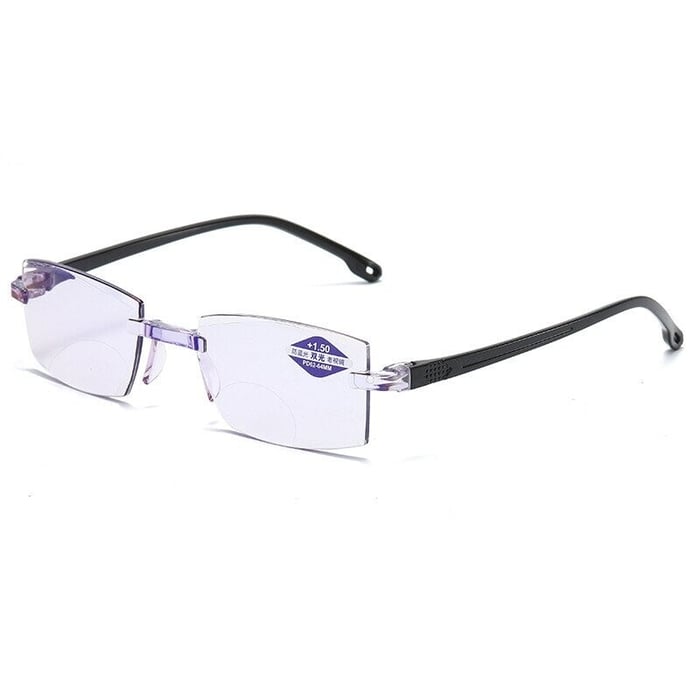 2023 New Sapphire high hardness anti blue light intelligent dual focus reading glasses
