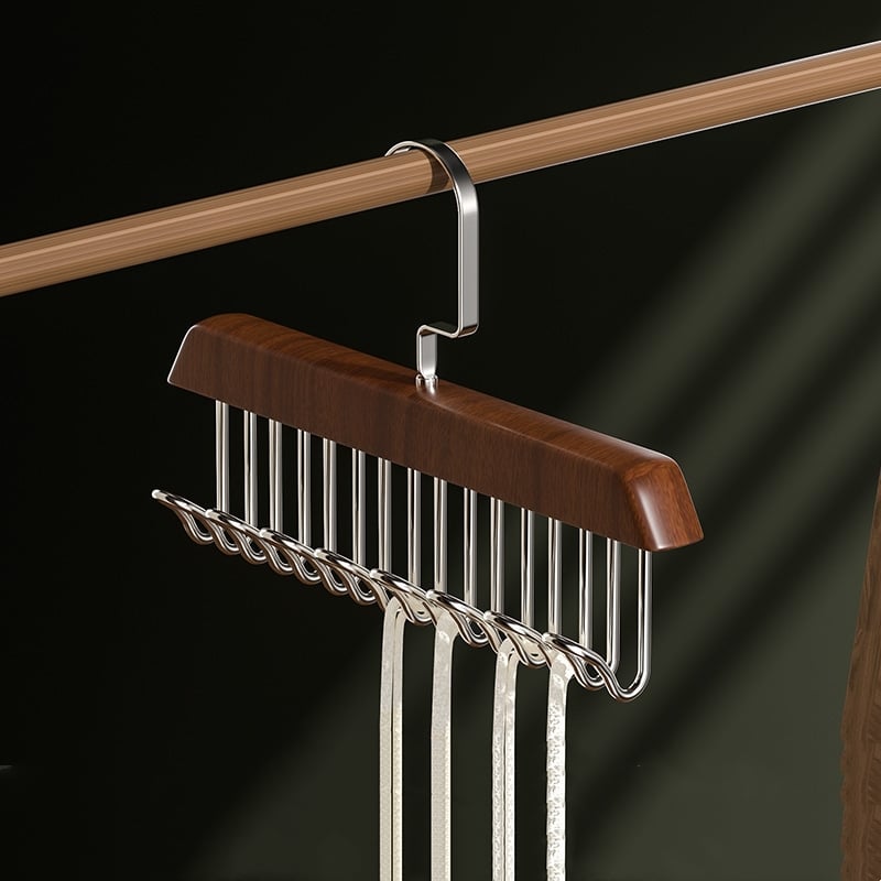 8 Hook Wooden Clothes Hanger