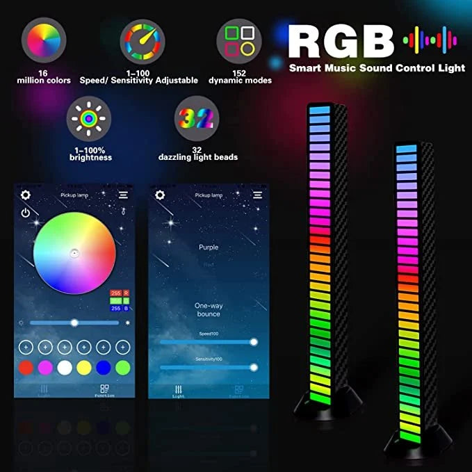 (๐ฅ49% OFF)Wireless Sound Activated RGB Light Bar-๐