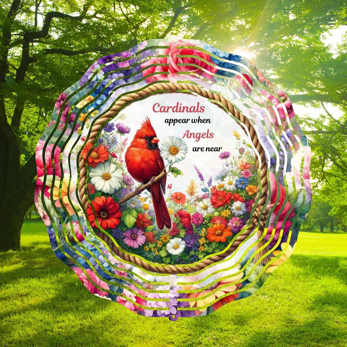 Spring Hot Sale🔥Painted rotating wind chime pendant