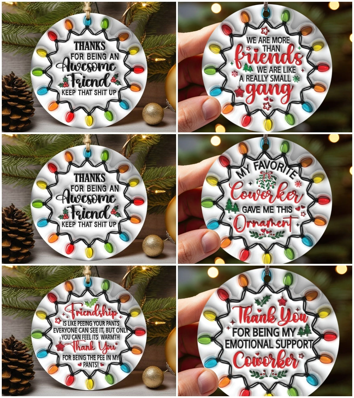 🌲2024 Christmas Gift 50% Off--Friendship Ceramic Ornament