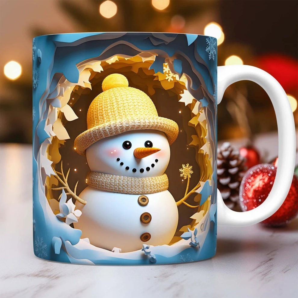 3D Christmas Creative Mug