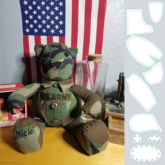 Memory Bear Template Ruler Set - With Instructions