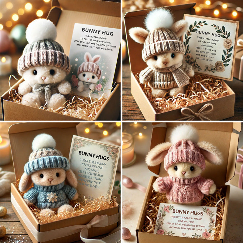 🔥Handmade🐇Mini Bunny Hug Cute Easter Gift🎁
