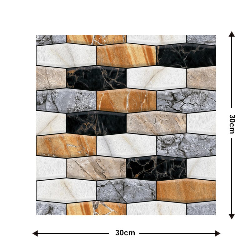 10Pcs 3D Peel and Stick Wall Tiles(12x12 inches)
