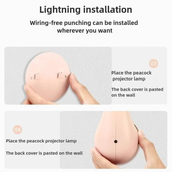 🦚✨Peacock Projector Lamp