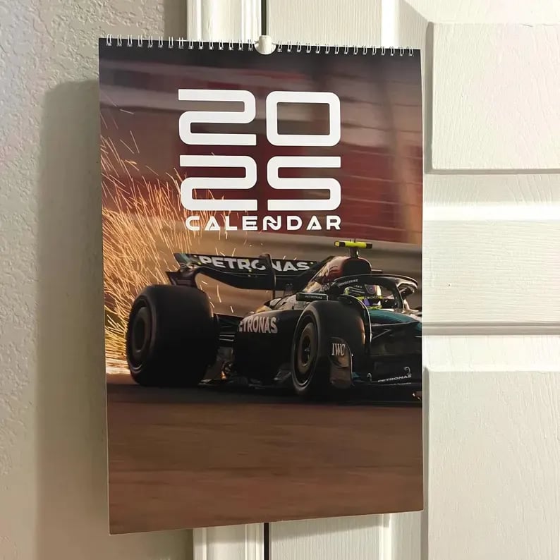 2025 F1 Wall Calendar