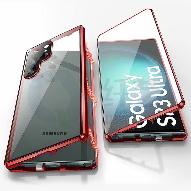 Magnetic Double-sided Tempered Glass Case