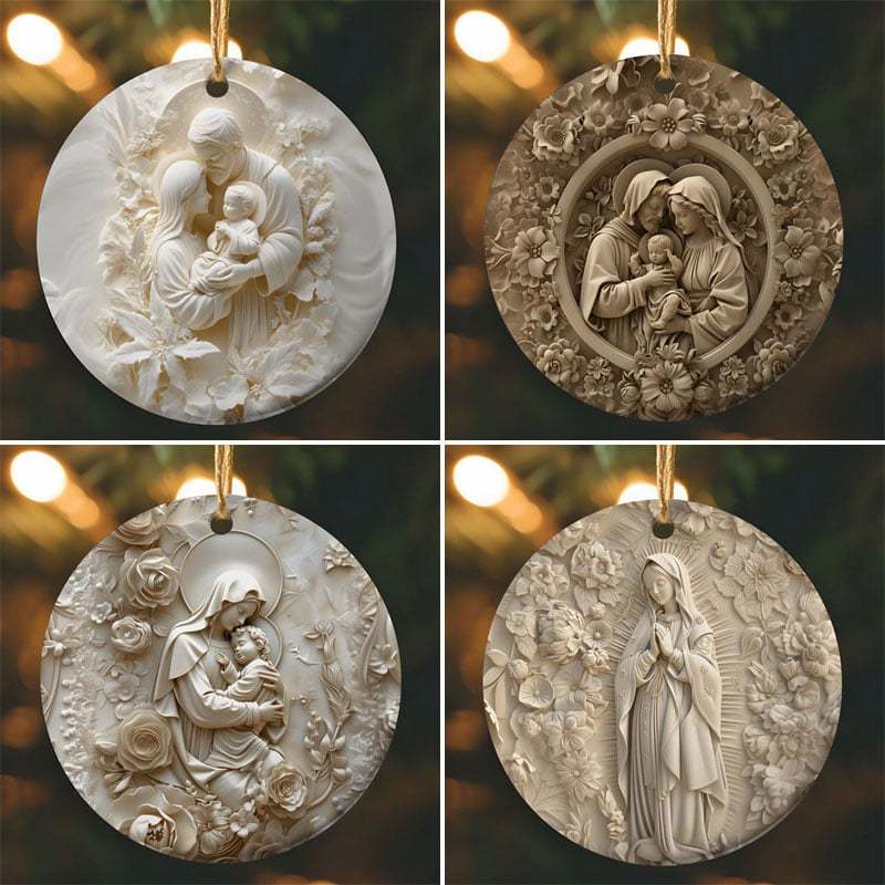 3D Catholic Christmas Ornament
