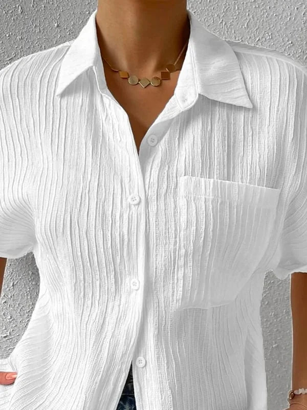 2025 Women's Button Down Casual Cotton Shirt