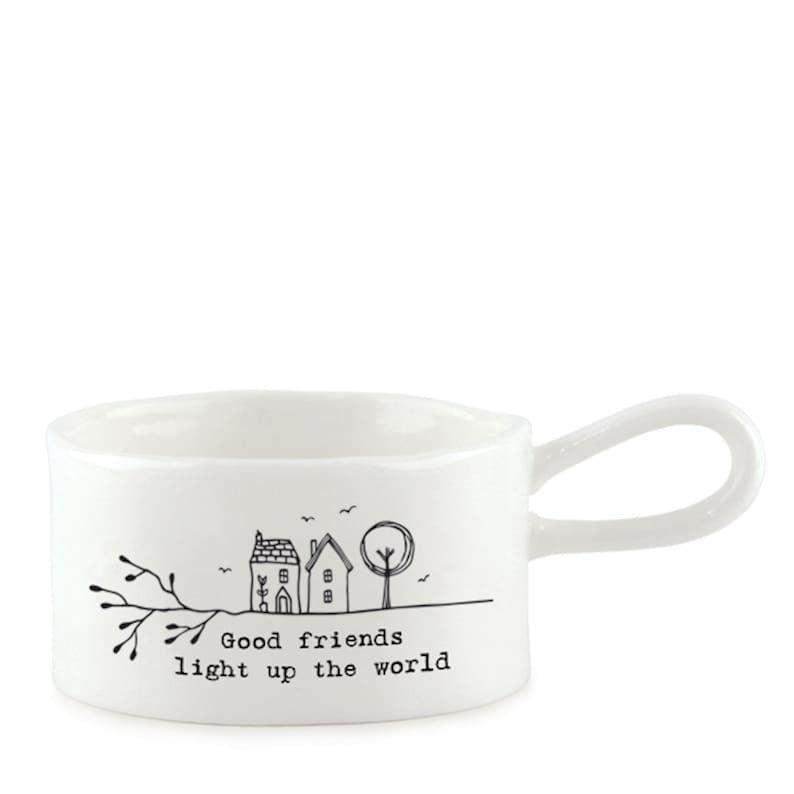 🕯️Handled Tea Light Holder - Good Friends Light Up The World✨