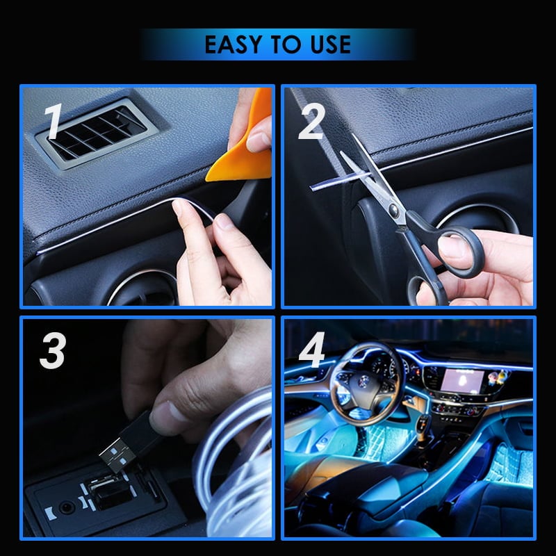 š„ Car Ambient Light Cold Light Lamp Strip
