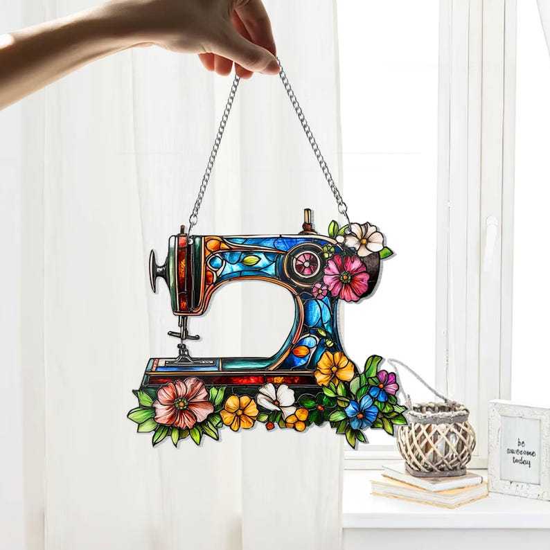 🔥🔥2025 Mother's Day Gift 50% Off--Cute Sewing Machine Suncatcher Ornament