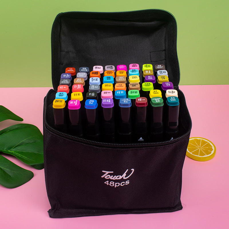 80 Colors Premium Dual Tip Markers Set with Carry Case