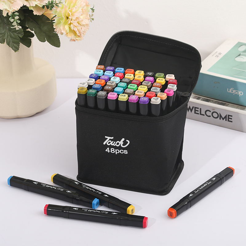 80 Colors Premium Dual Tip Markers Set with Carry Case