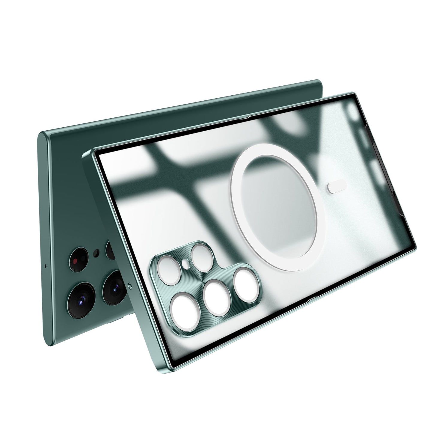 Magnetic Magsafe Metal Case for Galaxy S24 S23 S22 S21 Ultra Plus Note20 Ultra