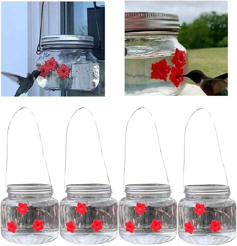 Mason Jar Hummingbird Feeder