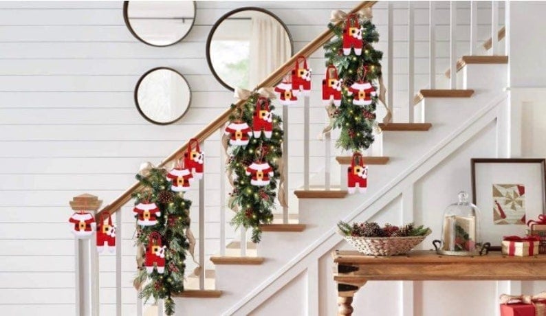 6 Pieces Christmas Silverware Holders Knife Fork Pouch Bag