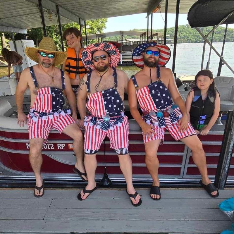 💖American Flag Overalls