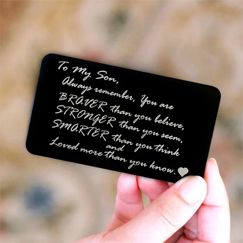 Last Day 75% OFF - ✍️Metal Engraved Card - Message of Love💞