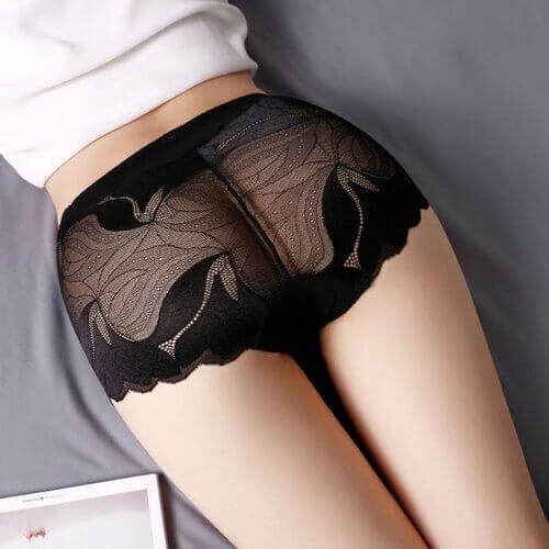 Women Embroidery Lace Panties