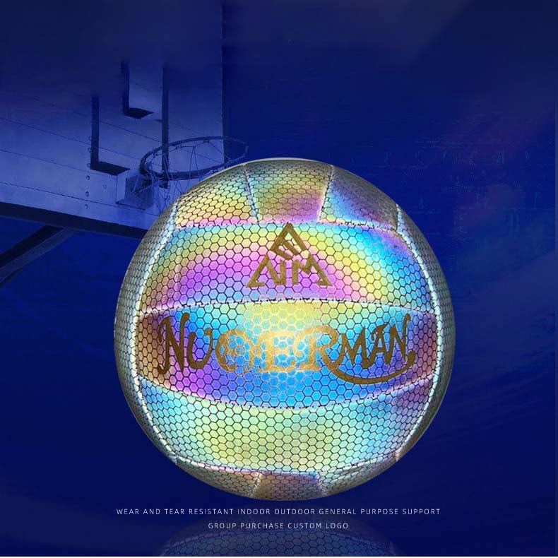 Holographic Reflective Glowing Baseball⚾/ Basketball🏀/Soccer⚽/Football (Rubgy)🏈/Volleyball🏐