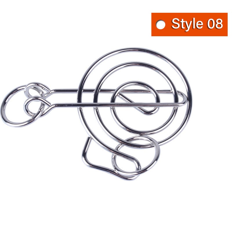 🔥Christmas Promotion 49% OFF-Metal Puzzle Ring,Educational intellectual Toys IQ Toys,Metal Brain teaser Puzzles for kids & adults