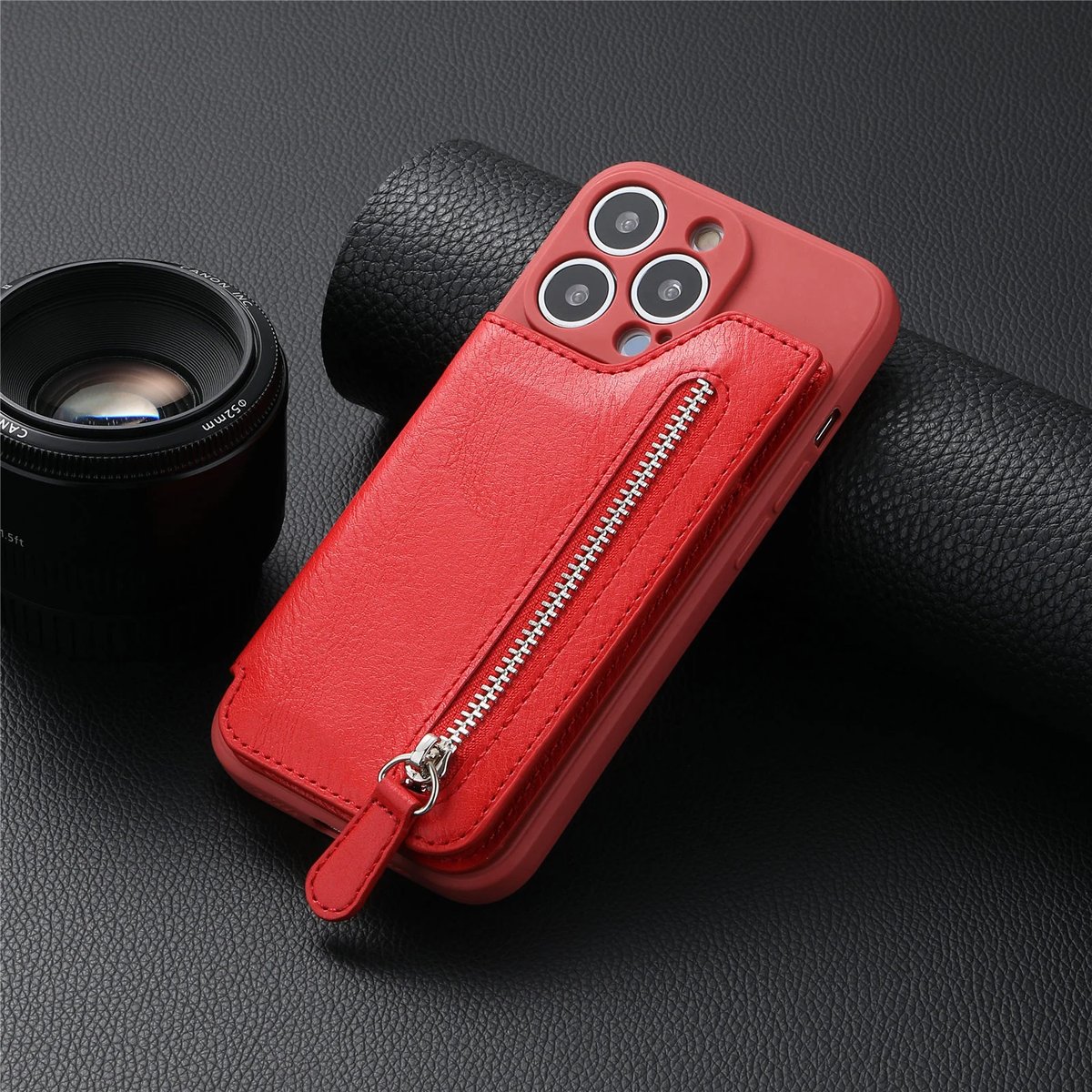 🔥Magnetic Liquid Silicone Shell With Zipper Wallet