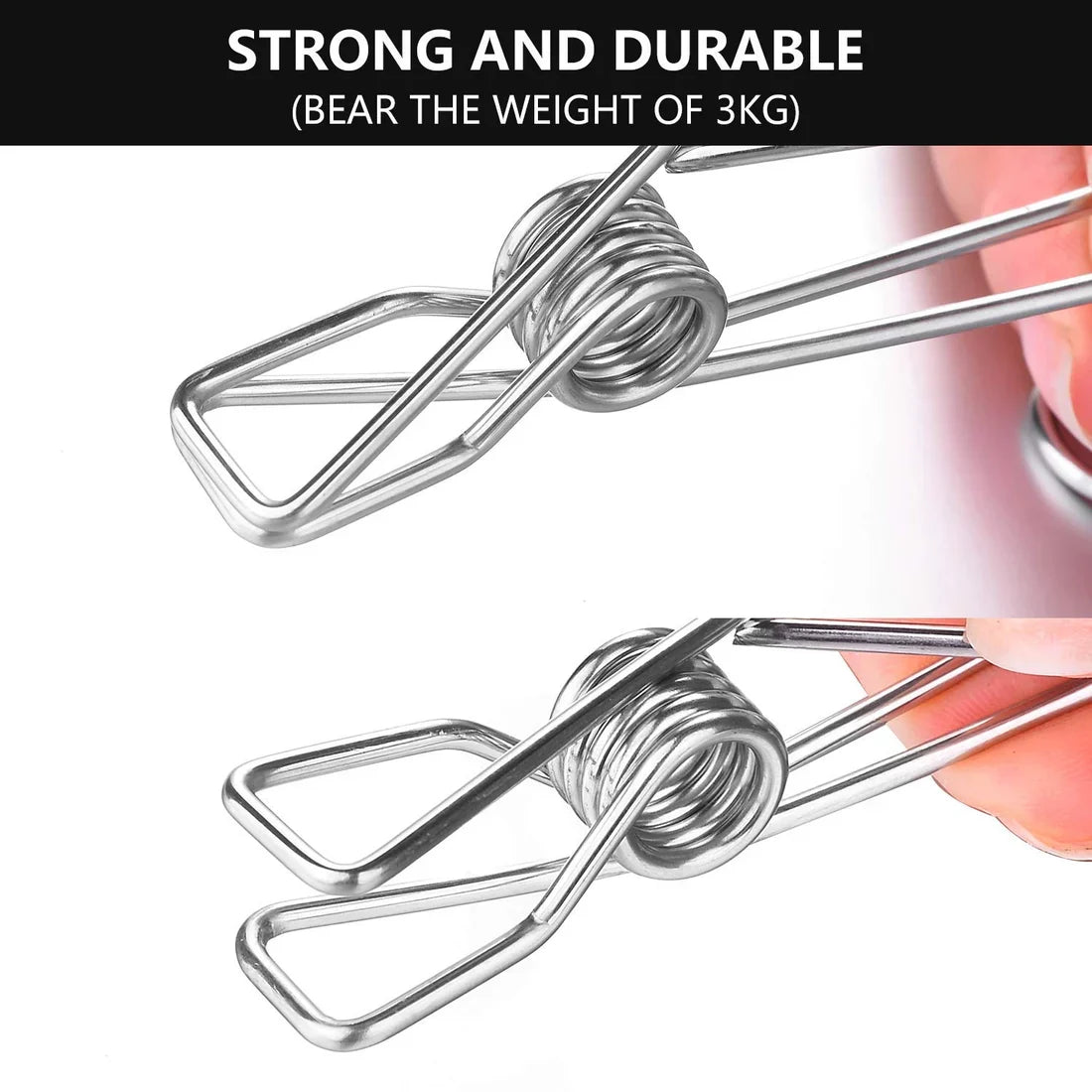 🔥Winter Hot Sales-49% OFF-(1SET/5PCS)Stainless Steel Metal Long Tail Clip With Hooks🔥