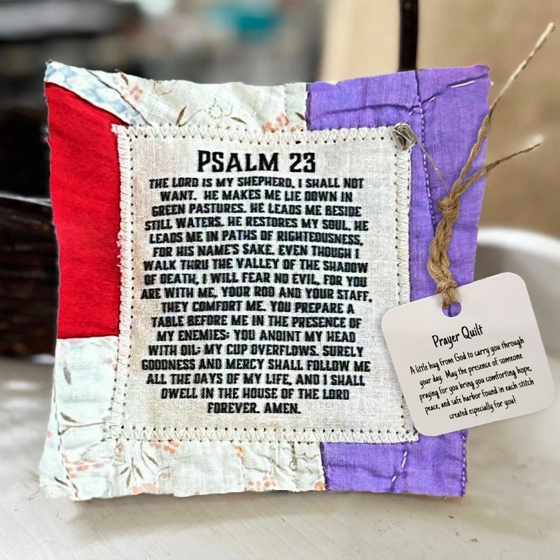 ✝️Prayer Quilt with cross inside