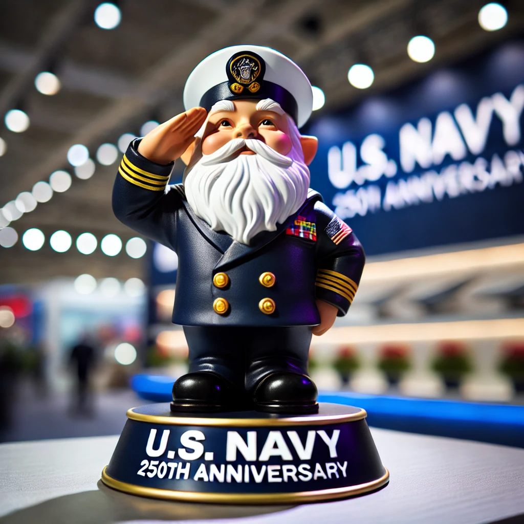 250th Anniversary U.S. Military Gnome Figurine