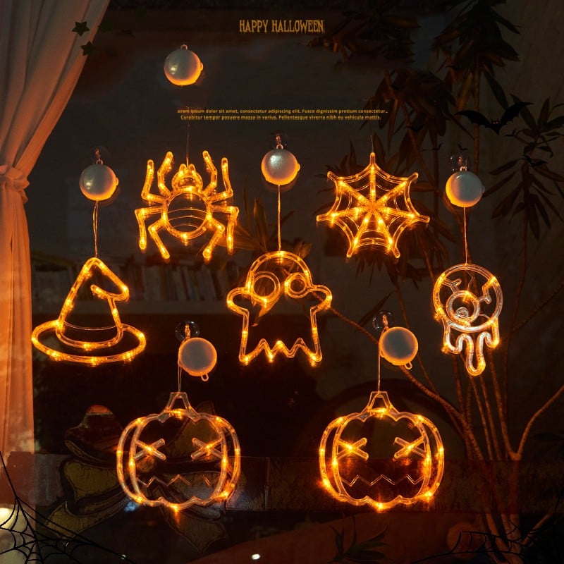 ✨ Upgrade Halloween Window Lights Decorations