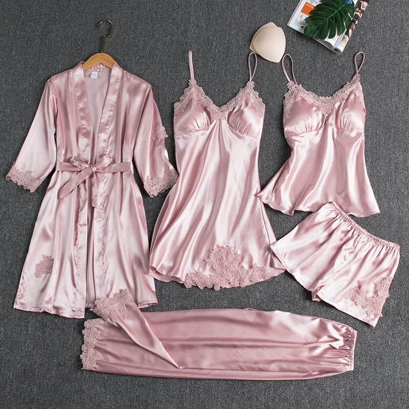 5 PIECES NIGHT DRESS