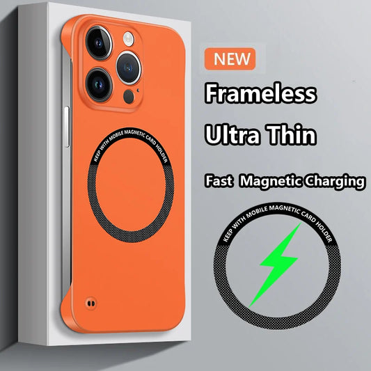 📱✨Frameless Matte Ultra Thin Magnetic Case for iPhone