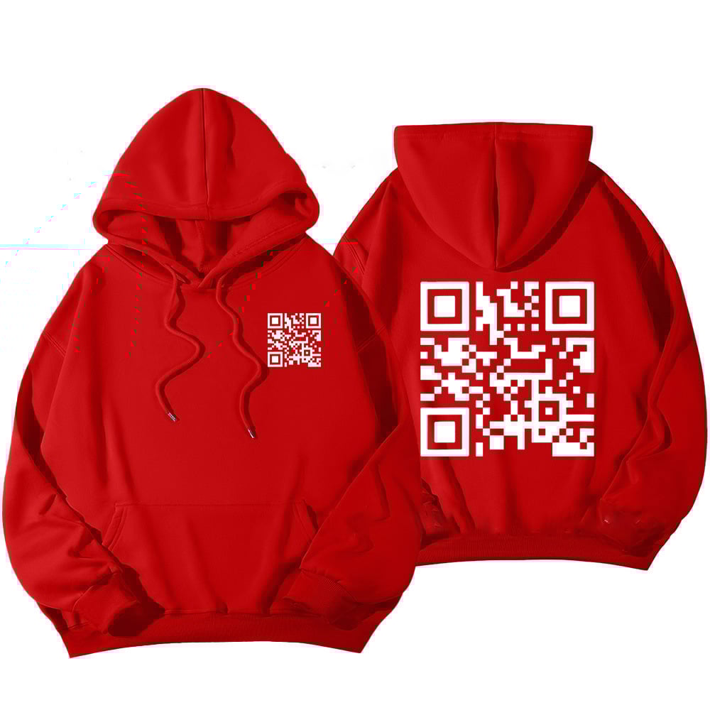 Funny FU QR Code Hoodie