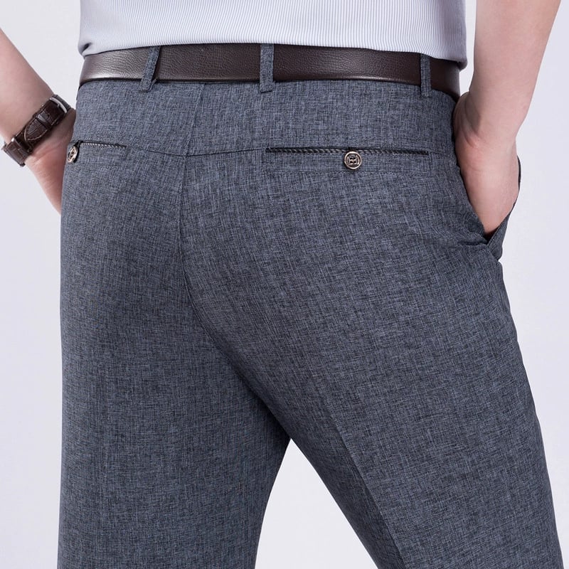 2025 Men's Straight High Waist Suit Pant