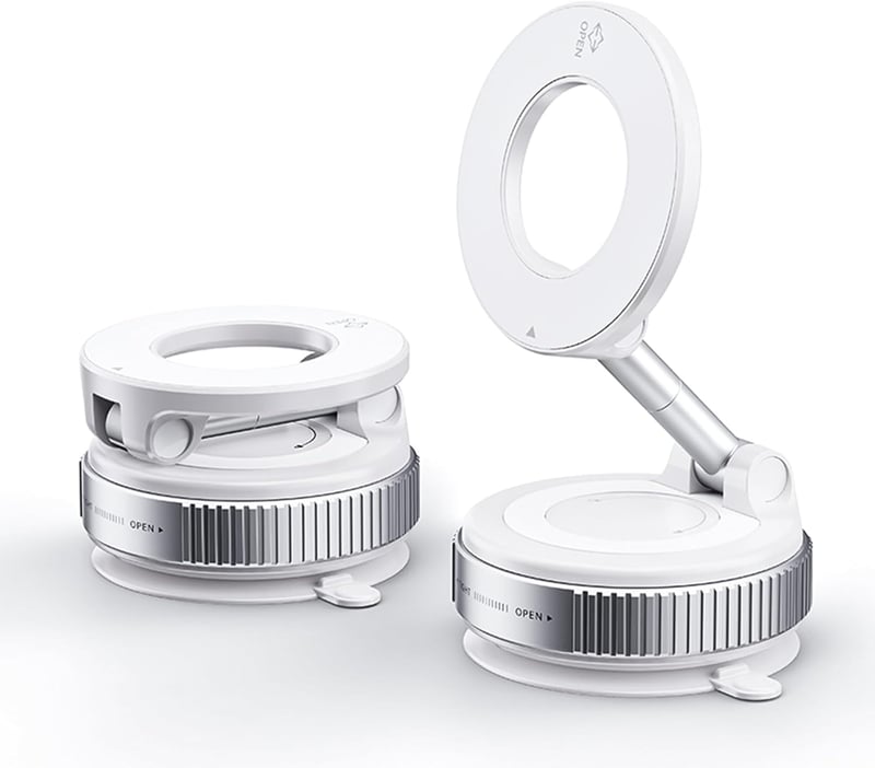 2025 Newest 360° Adjustable Vacuum Magnetic Suction Cup Phone Holder Mount