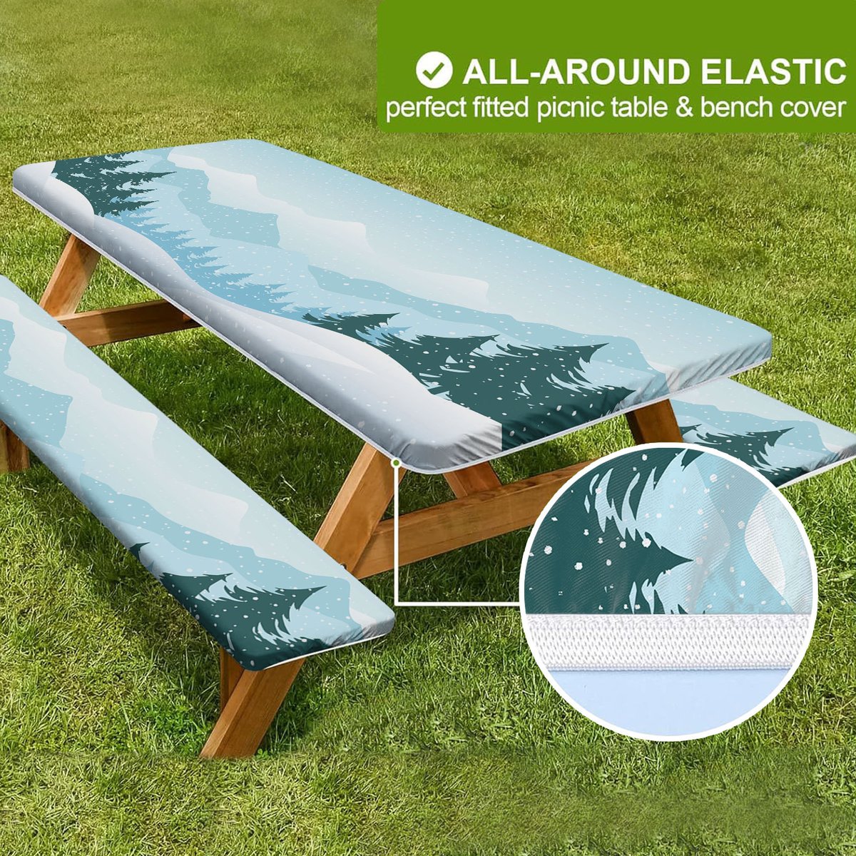 6Ft Waterproof Picnic Table Covers
