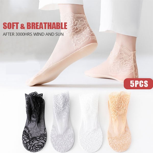 💋 Ladies Fashion Lace Socks