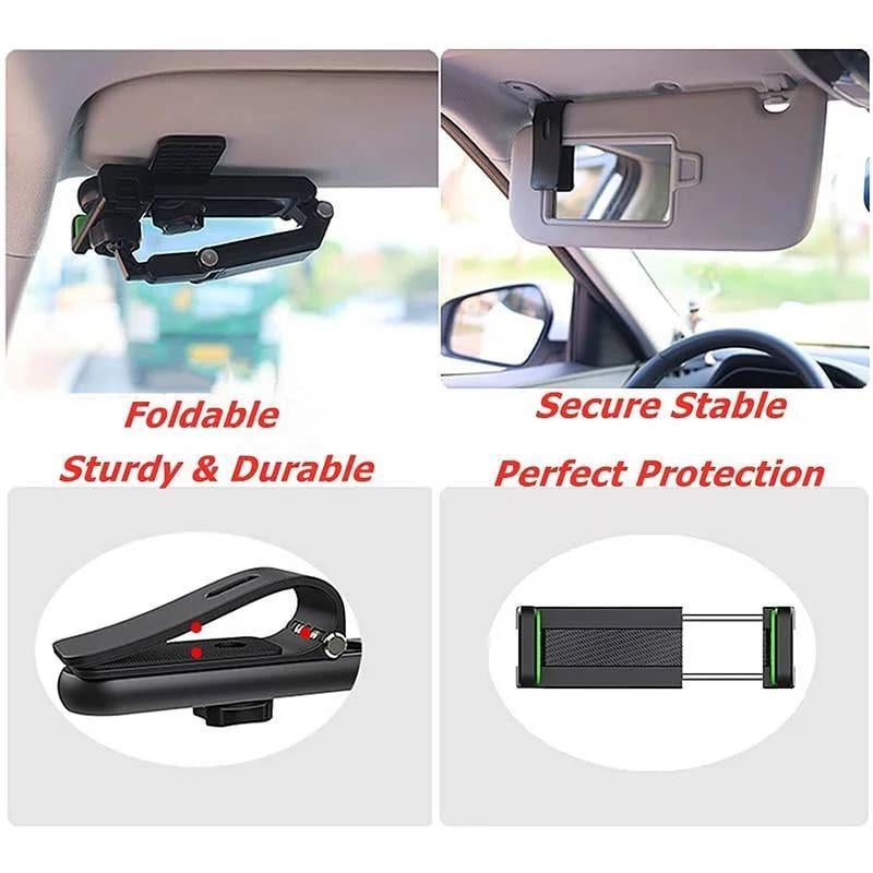 2025 New 1080° Multi-Function Sun Visor Universal 360 Degree Rotating Phone Holder