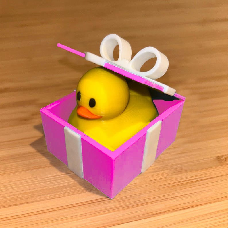 π¦π Adorable Duck in a Present Ornament