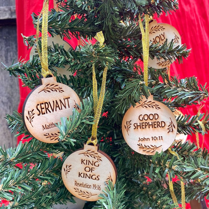 Names Of Jesus Ornaments (25 Pcs)