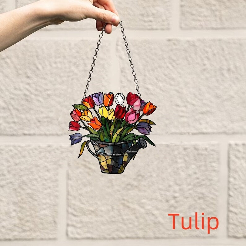 🔥🔥2025 Mother's Day Gift 50% Off--Flowers Suncatcher Ornament