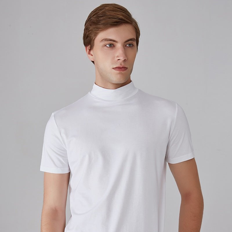 🎁2024 New Year Hot Sale🎁Men 's High Neck Slim Fit T-shirt
