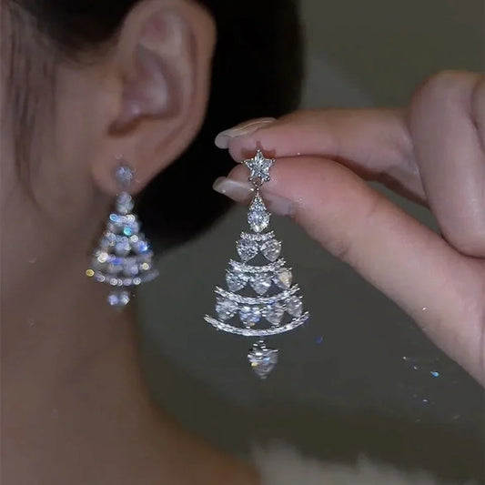 🎄Shiny Christmas Tree Earrings