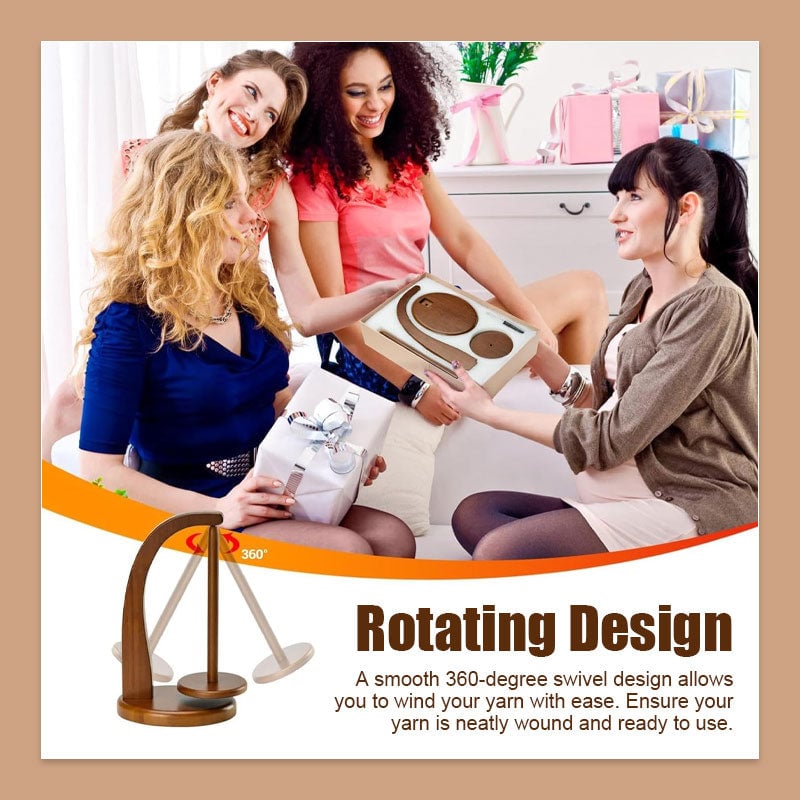 (🎅Xmas Sale 49% OFF🎄) Wooden Yarn Spool Rack