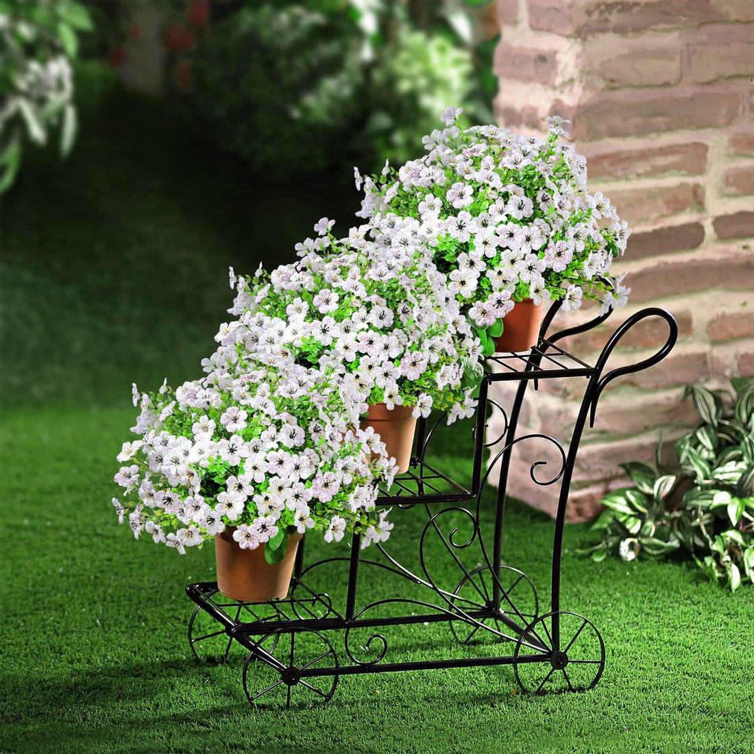 💥💥Upgraded high-grade material 🌱UV Resistant Lifelike Artificial Flowers