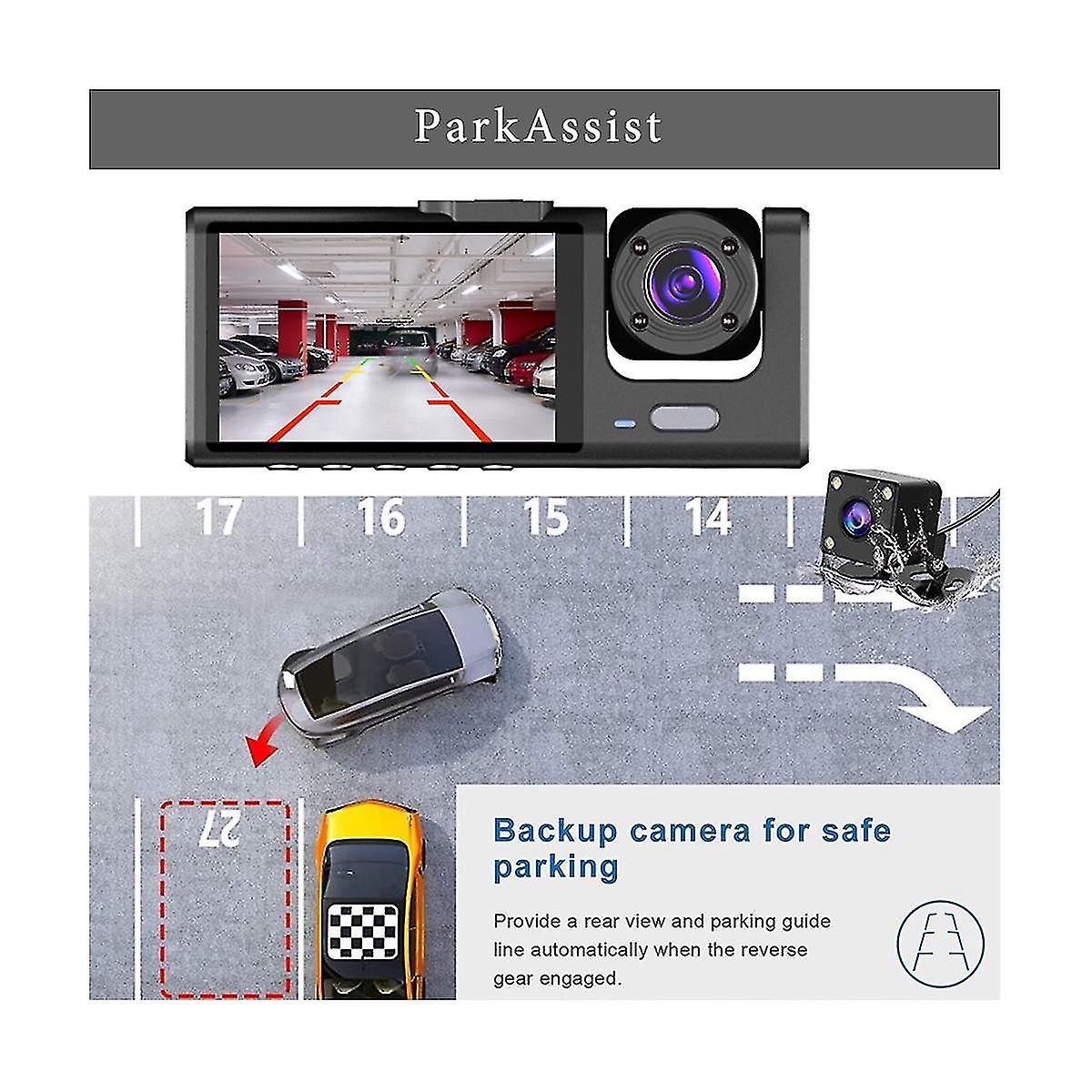 2-Inch Screen Wifi Link 1080P HD Dashcam with Night Vision 2/3 Lenses